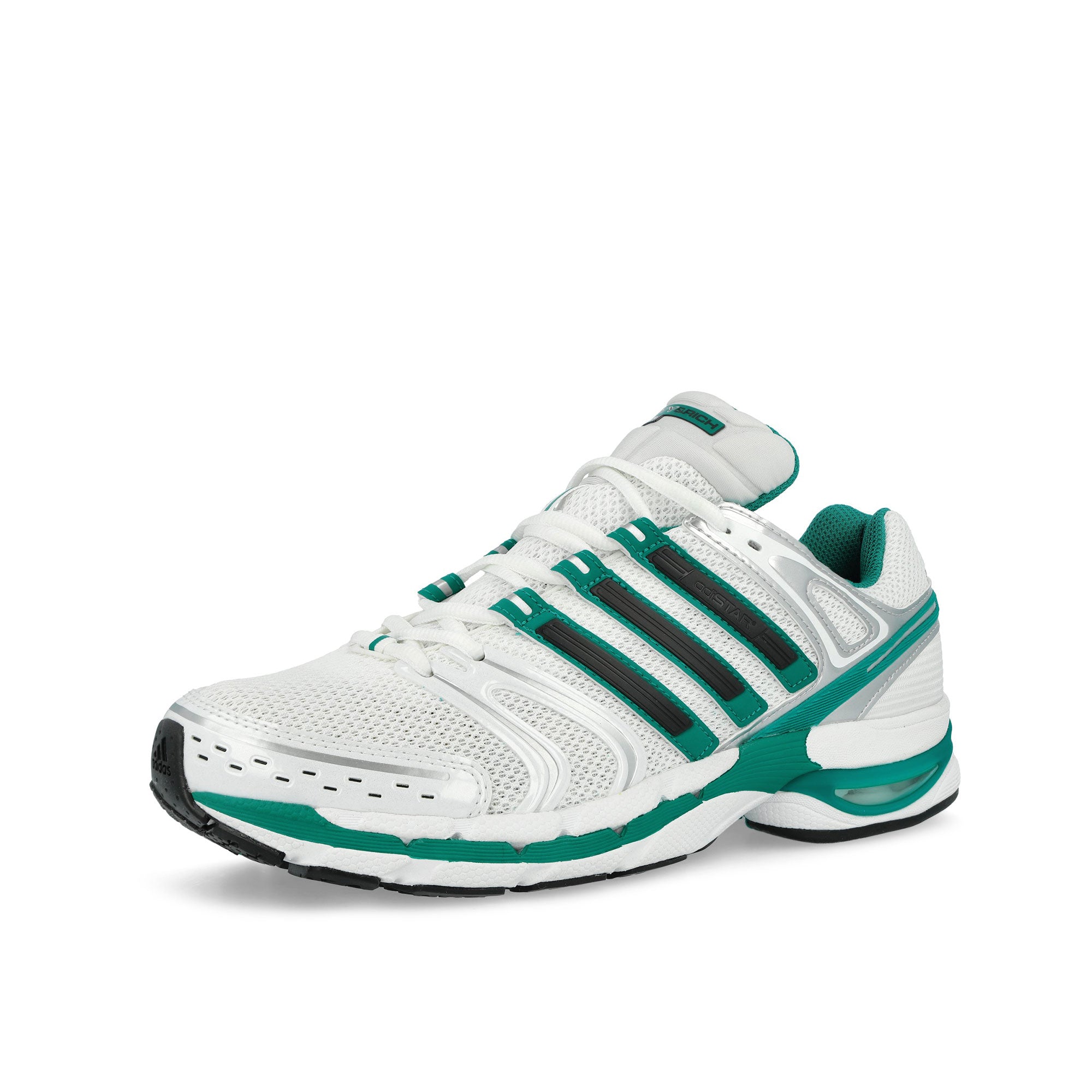 adidas Adistar Control 5 Footwear White / Carbon / Pure Teal Low Top Sneakers IH9707 Close-up | Overkill