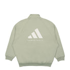 adidas One Basketball Fleece Track Top Halo Green Track Jackets Close-up | Overkill
