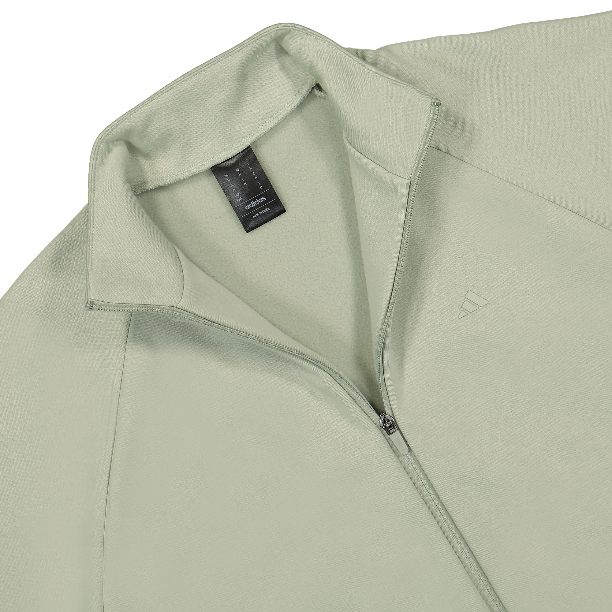 adidas One Basketball Fleece Track Top Halo Green Track Jackets Material | Overkill