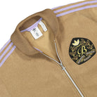 adidas Boucle Track Top Earth / Magic Lilac Bomber & Varsity Jackets Close-up | Overkill
