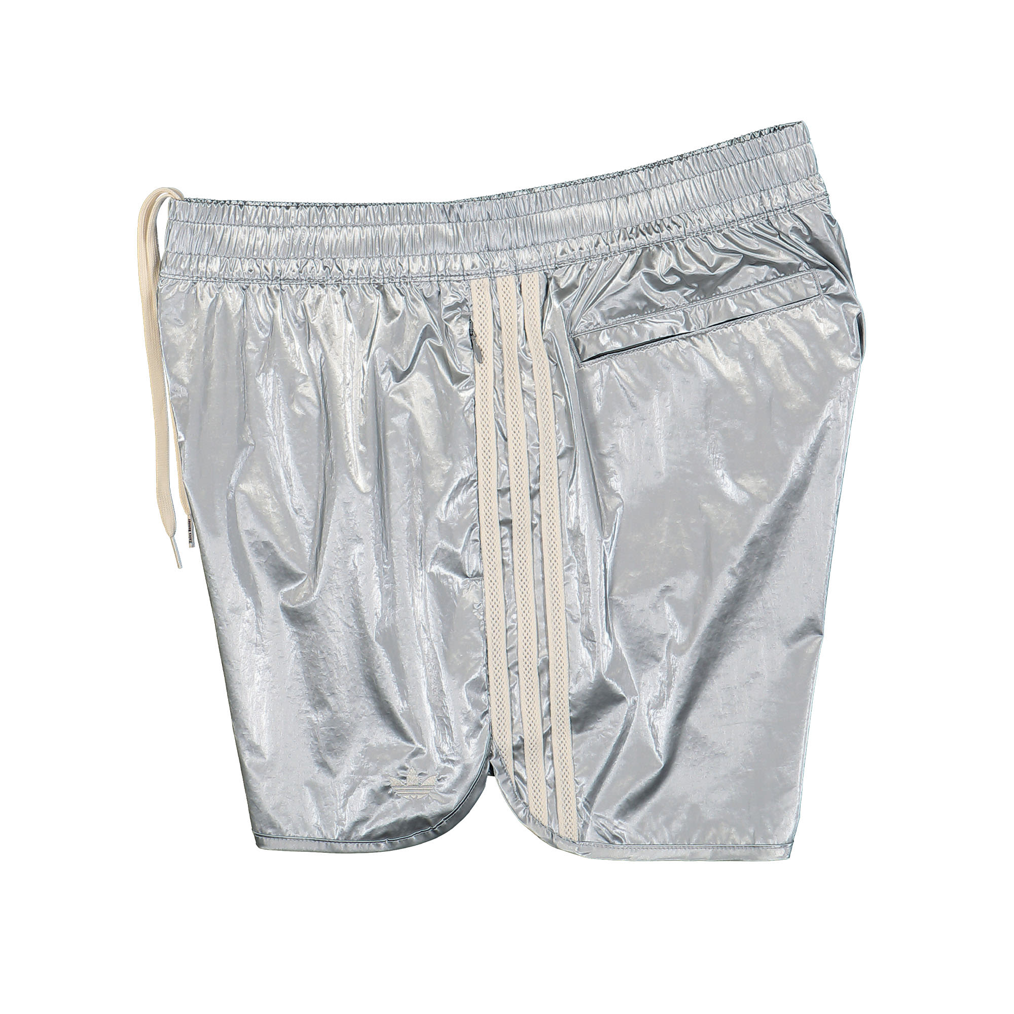 adidas Wales Bonner x adidas Silver Short Silver Metallic Shorts Close-up | Overkill