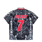 Palace x Nike FA England Short-Sleeve Jersey Pewter Grey / Bright Grimson T-Shirts IM3198 052 Close-up | Overkill
