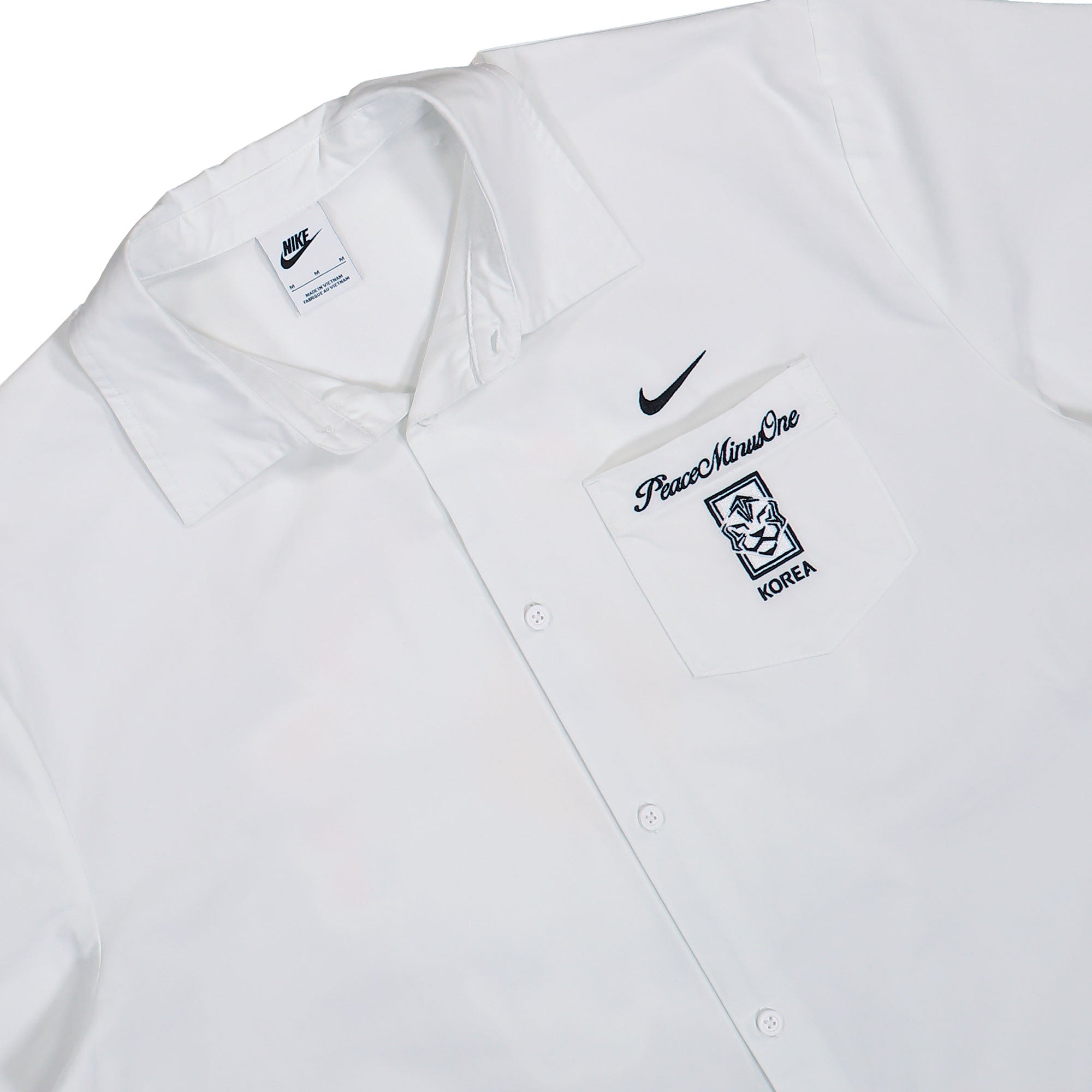 PEACEMINUSONE x Nike KFA Korea Club SS Venice Top White / Black Shirts IM3219 100 Detailfoto | Overkill
