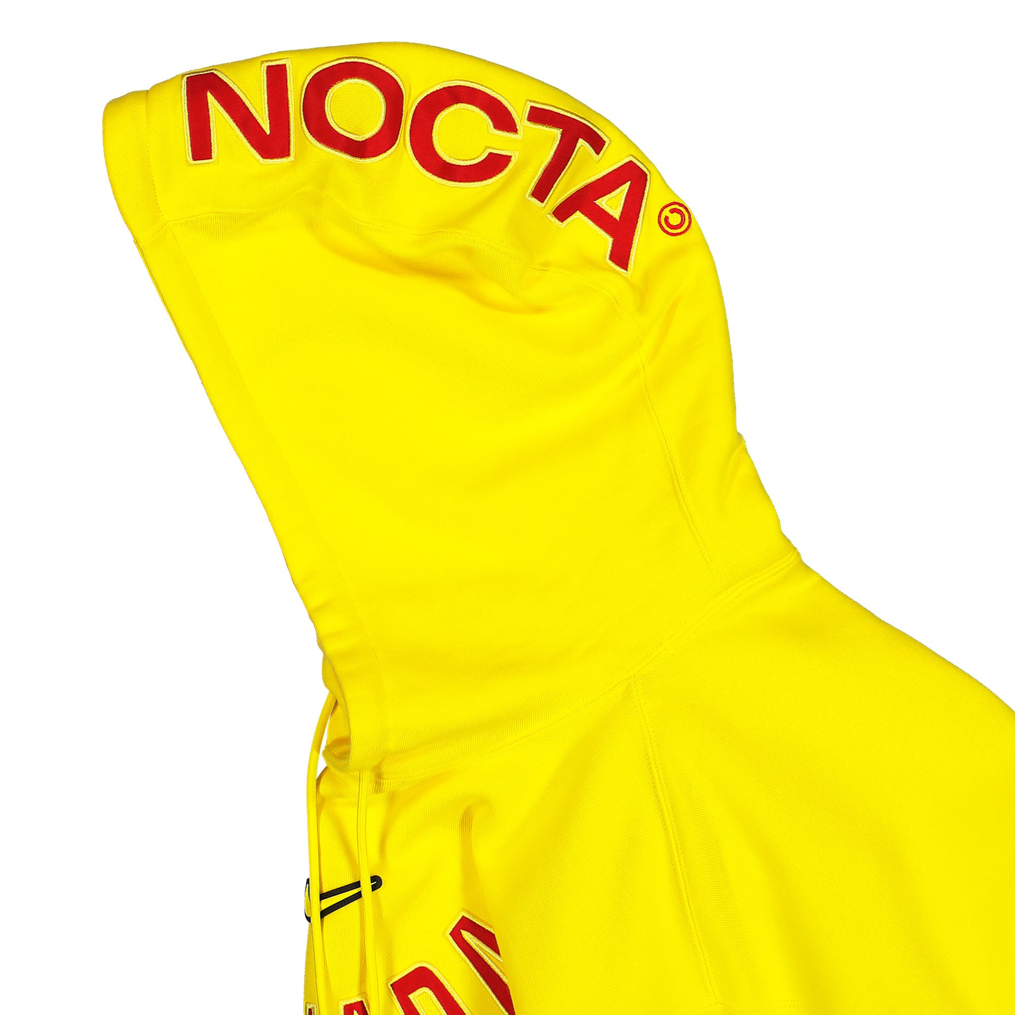 NOCTA x Nike   Canada Soccer Hoodie Sonic Yellow / Black / Gym Red Hoodies IM3232 704 Detail View 2 | Overkill
