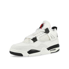 Jordan Air Jordan 4 Retro Sail / Black - University Red Mid Top Sneakers IM4002 100 Close-up | Overkill
