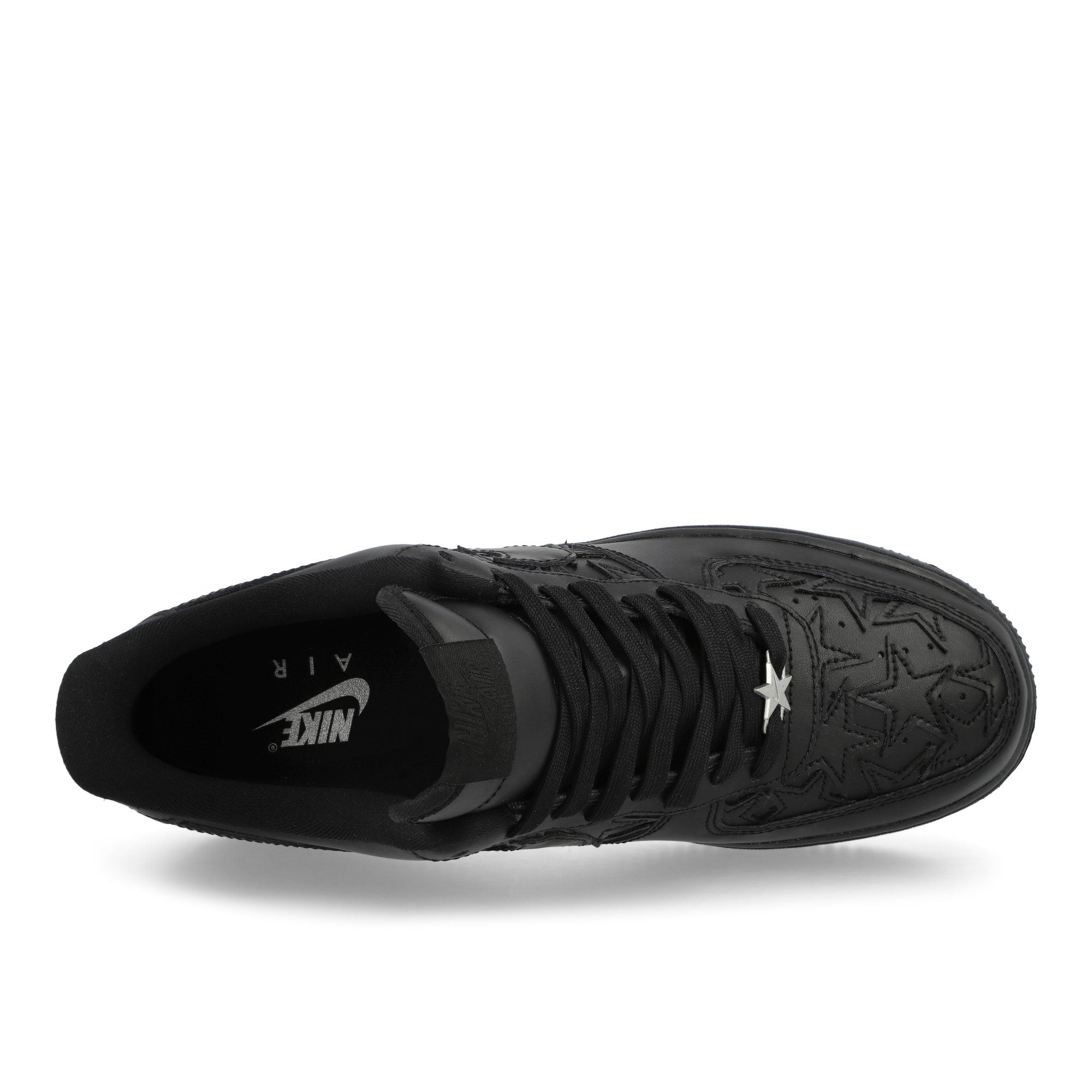 Nike Air Force 1 '07 Edge Black / Black - Metallic- Silver Low Top Sneakers IM5750 001 Detailfoto | Overkill
