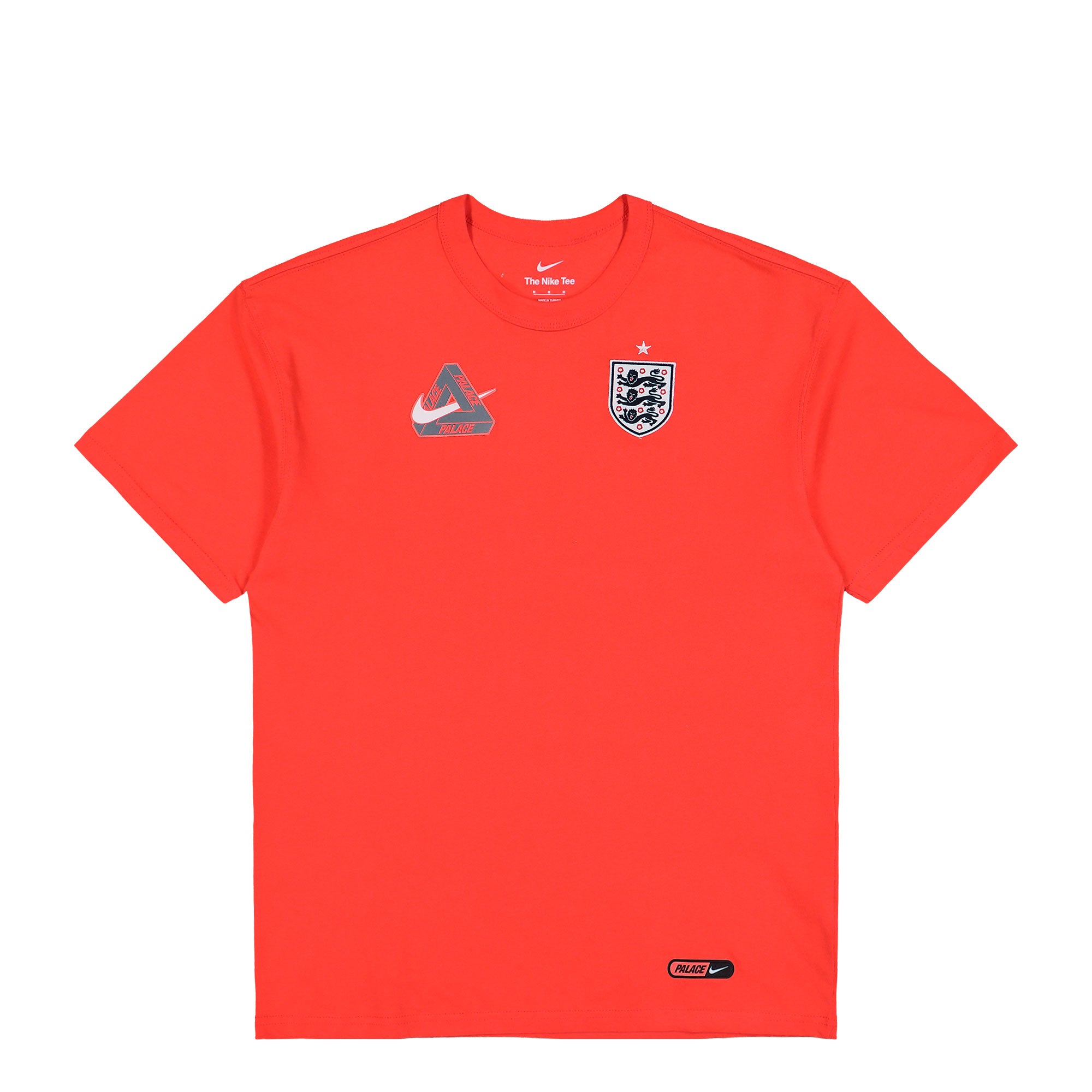 Palace x Nike  FA England Premium Tee Light Crimson T-Shirts IM6598 696 | Overkill
