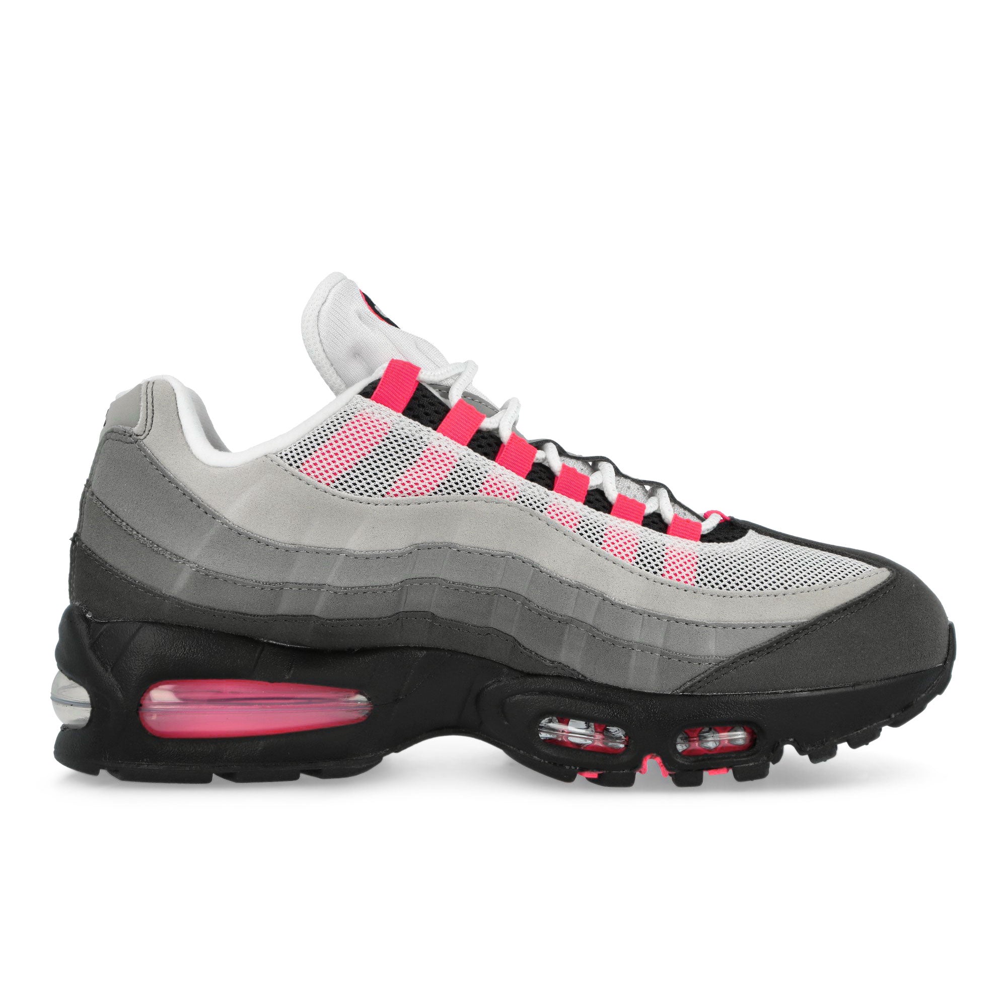 Nike Air Max 95 OG Solar Red Black / Solar Red - Medium Ash - Dark Pewter Low Top Sneakers IM7410 001 Silhouette | Overkill