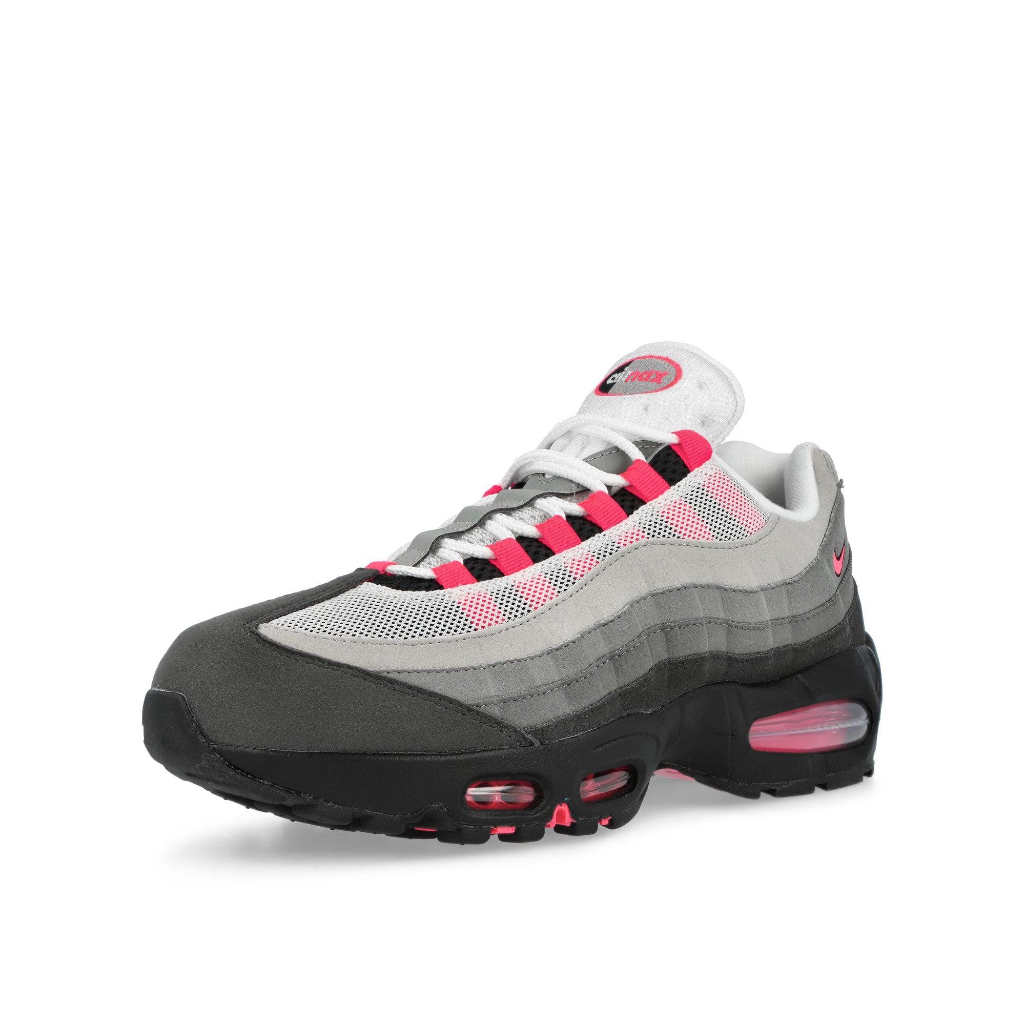 Nike Air Max 95 OG Solar Red Black / Solar Red - Medium Ash - Dark Pewter Low Top Sneakers IM7410 001 Close-up | Overkill