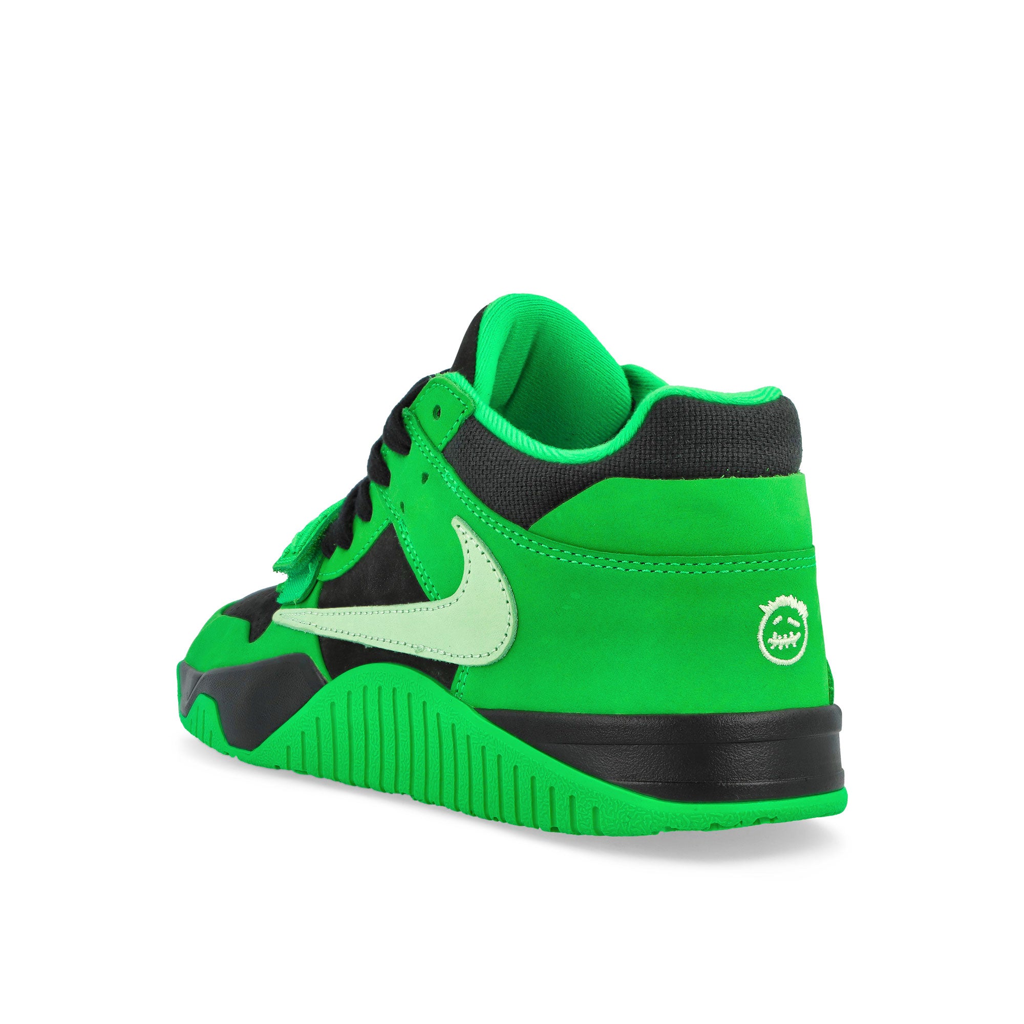 Travis Scott x Jordan Jumpman Jack TR Green Spark / Vapor Green - Black Sneaker IM9113 300 Material | Overkill
