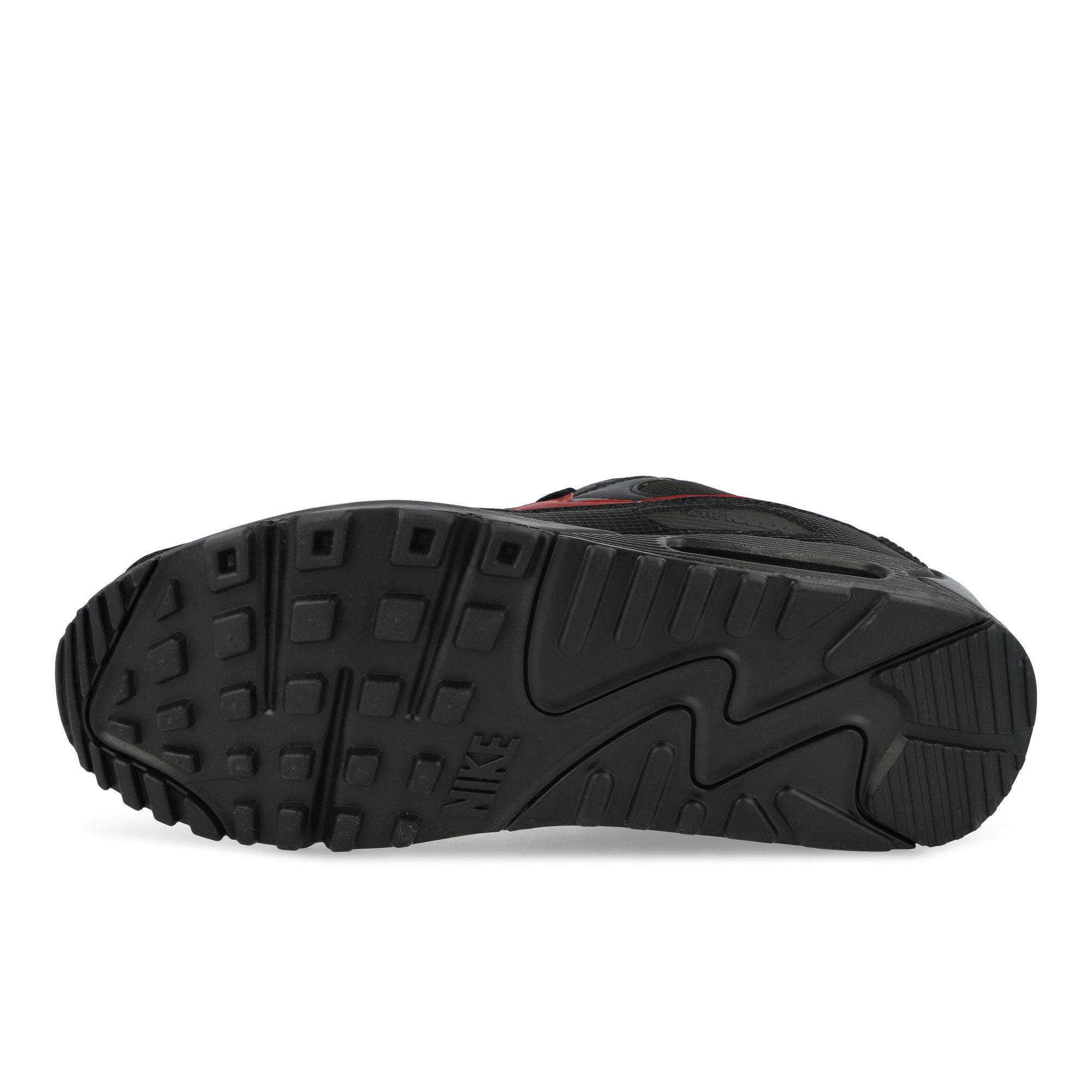 Nike Air Max 90 Black / Tough Red - Black Low Top Sneakers IM9616 001 Detail View 1 | Overkill
