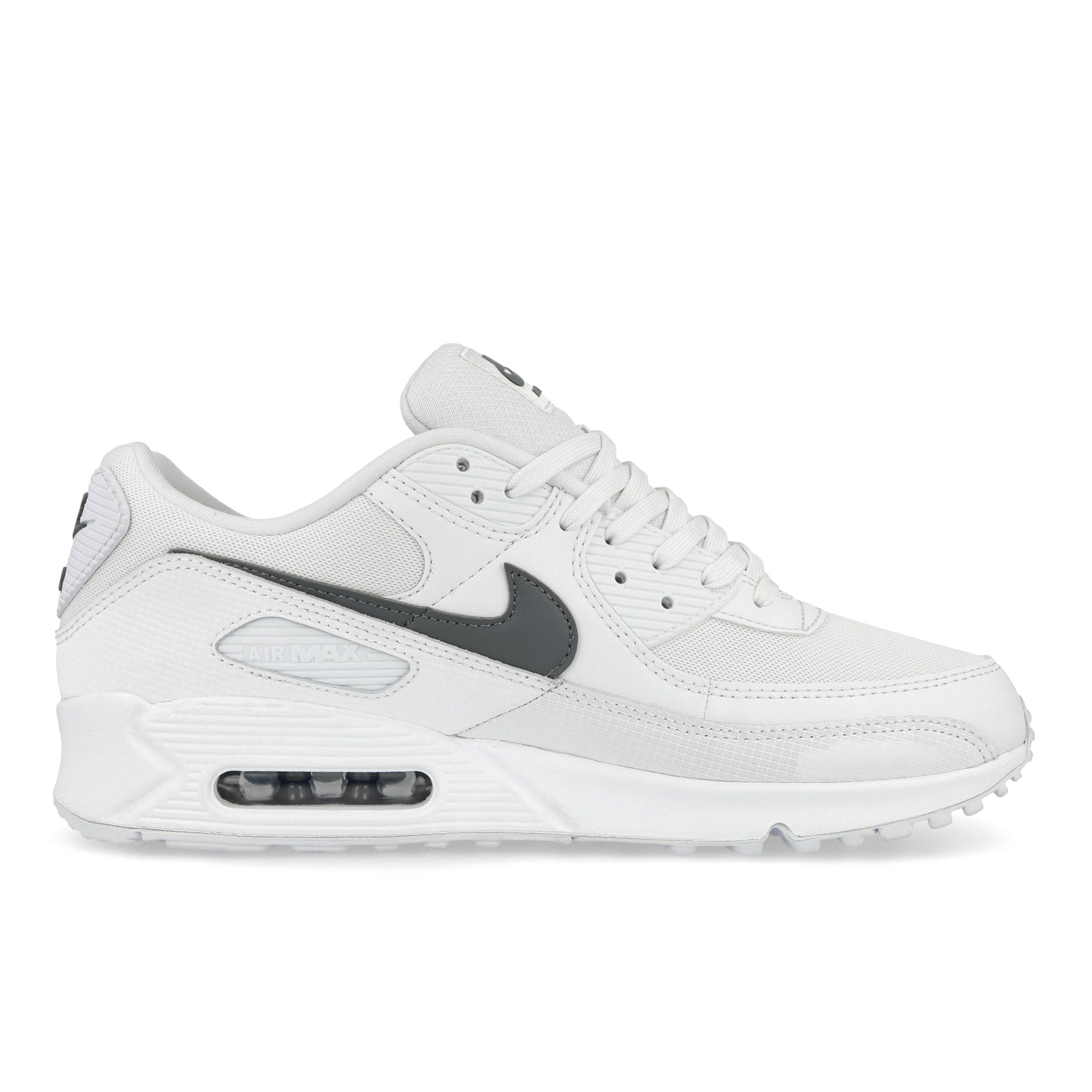 Nike Air Max 90 White / Smoke Grey - White Low Top Sneakers IM9616 100 Silhouette | Overkill