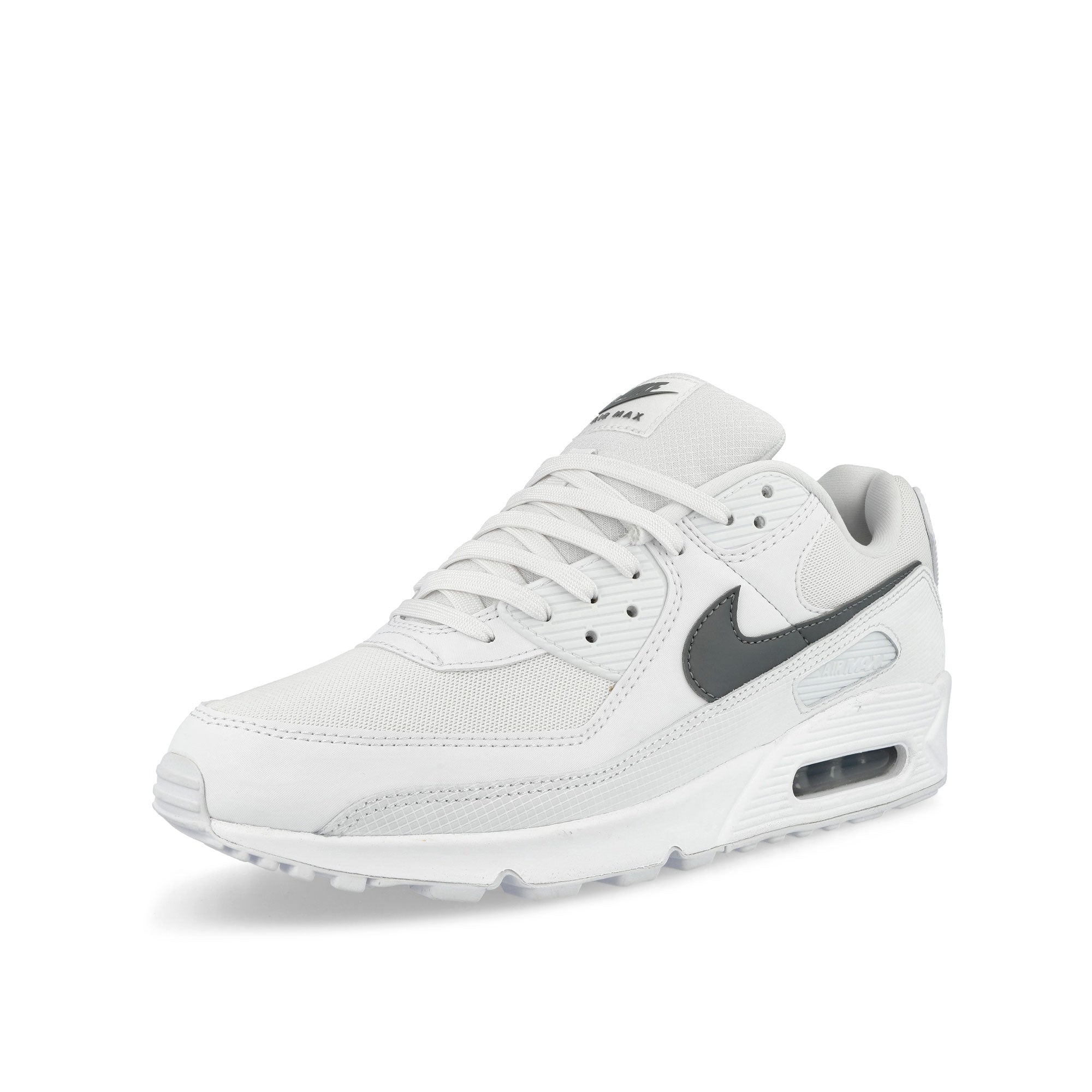 Nike Air Max 90 White / Smoke Grey - White Low Top Sneakers IM9616 100 Close-up | Overkill