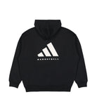 adidas One Basketball Fleece Hoody Black / Talc Hoodies Close-up | Overkill