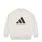 adidas One Basketball Fleece Crew Talc Sweatshirts Close-up | Overkill