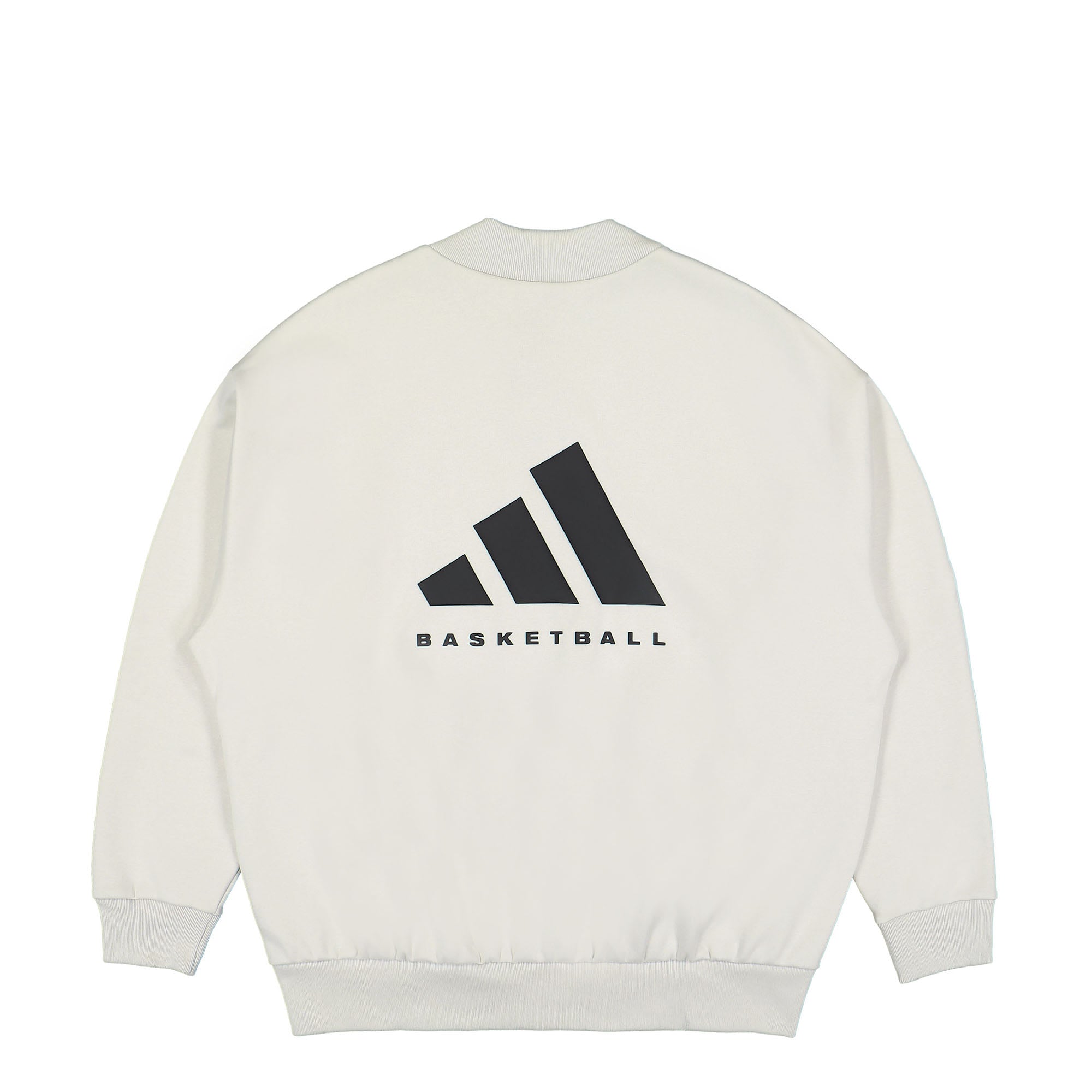 adidas One Basketball Fleece Crew Talc Sweatshirts Close-up | Overkill