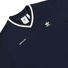 adidas SPORTY & RICH x adidas W Neck Crew Sweater Legend Ink Sweatshirts Close-up | Overkill