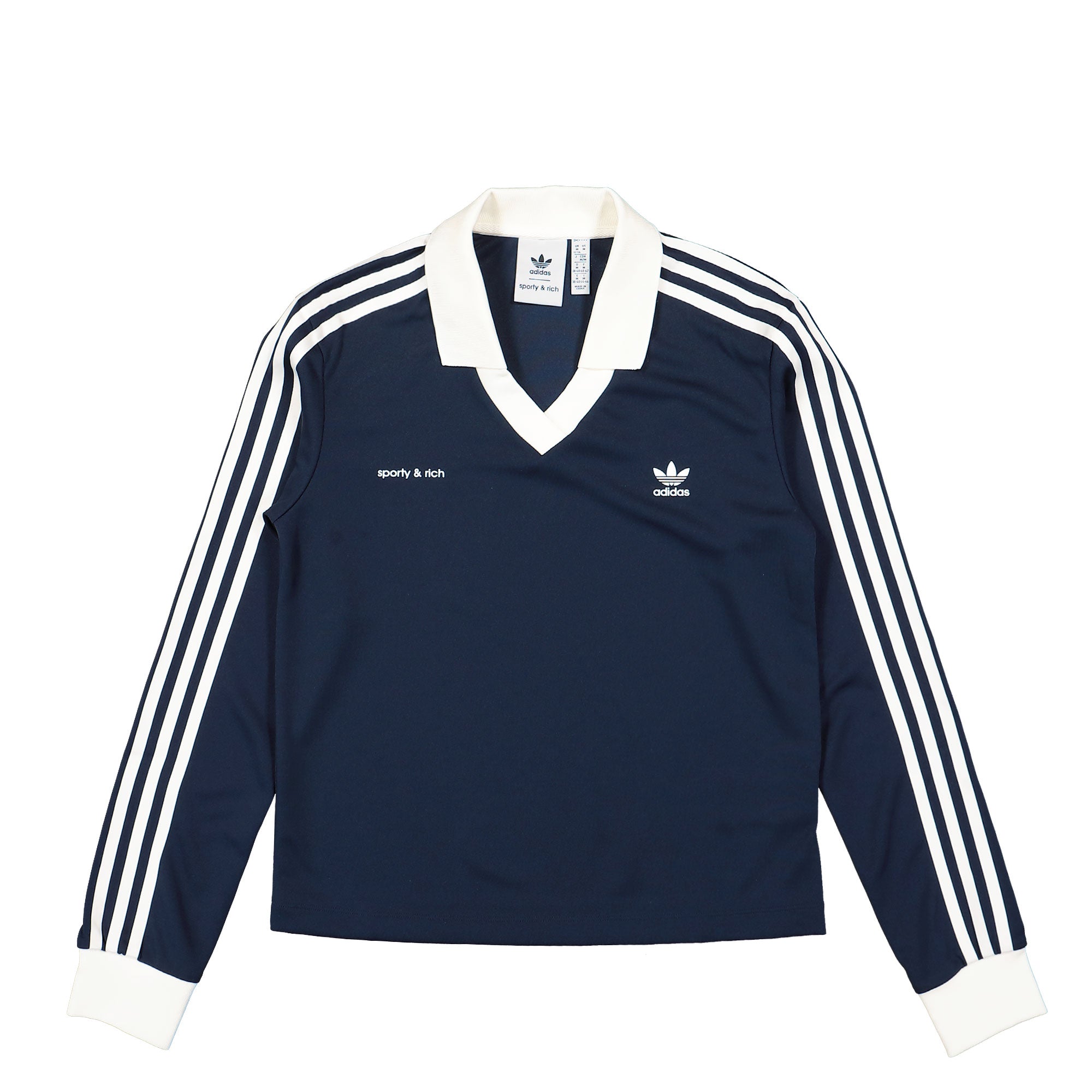 adidas SPORTY & RICH x adidas LS Soccer Jersey Legend Ink Longsleeves IN5248 | Overkill