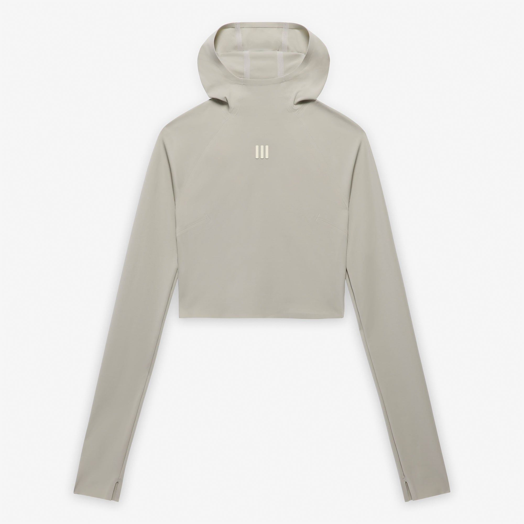 adidas W Base Layer Crop Hoodie Sesame Hoodies IN5903 | Overkill