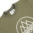 adidas Modtrefoil Crew SPZL Olive Strata Sweatshirts Close-up | Overkill