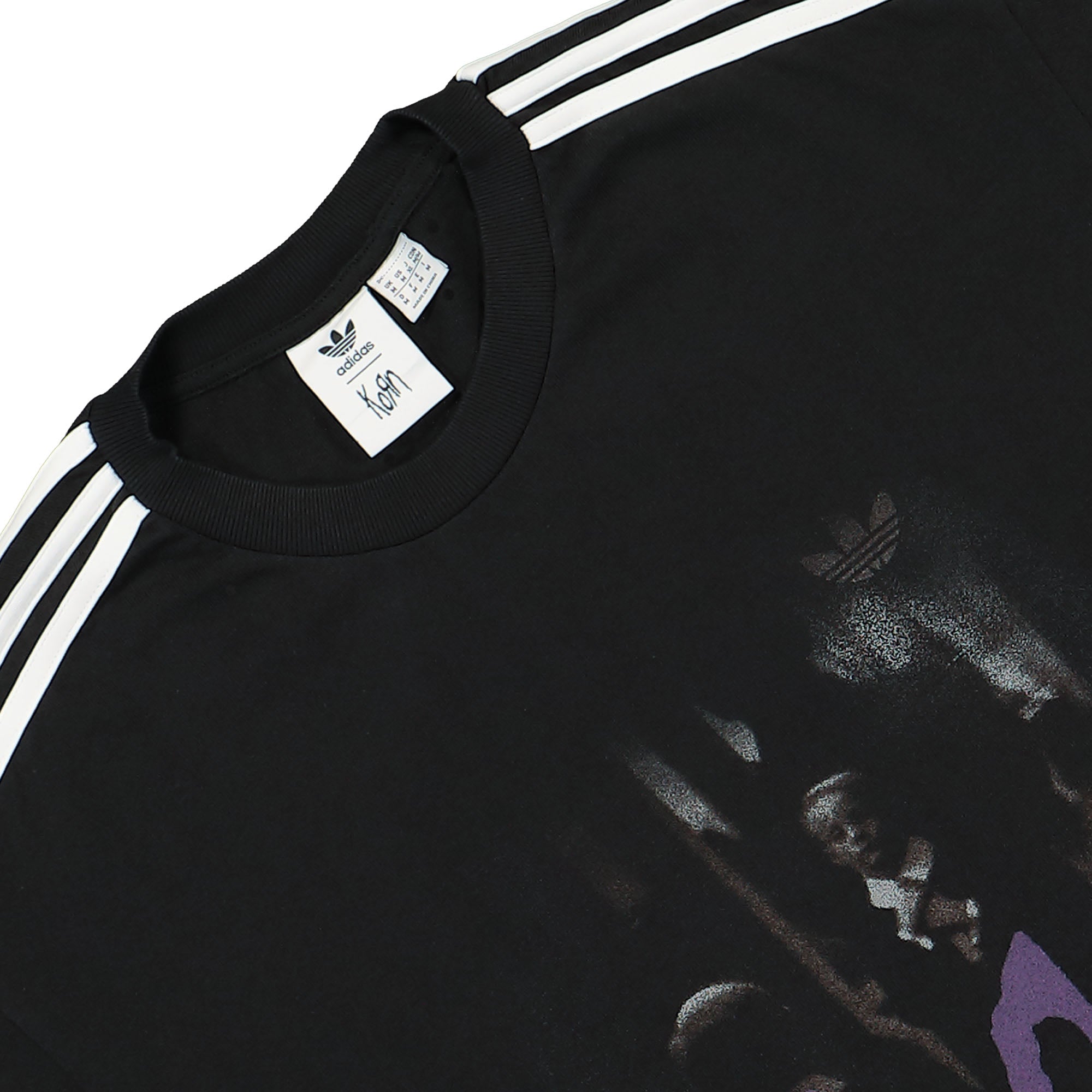 adidas Korn x adidas Graphic T-Shirt Carbon T-Shirts Material | Overkill