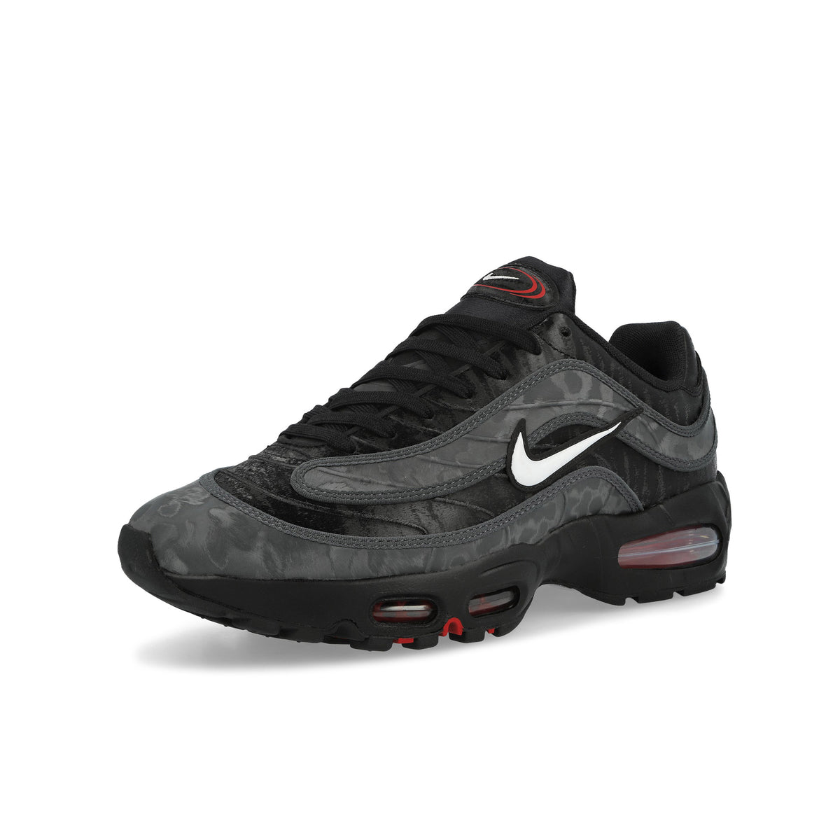 Nike Air Max Joga Bonito Black / White - University Red - Dark Smoke Grey Sneaker IO1753 001 Close-up | Overkill
