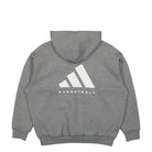 adidas One Basketball Heather Hoodie Dark Oatmeal Hoodies Close-up | Overkill