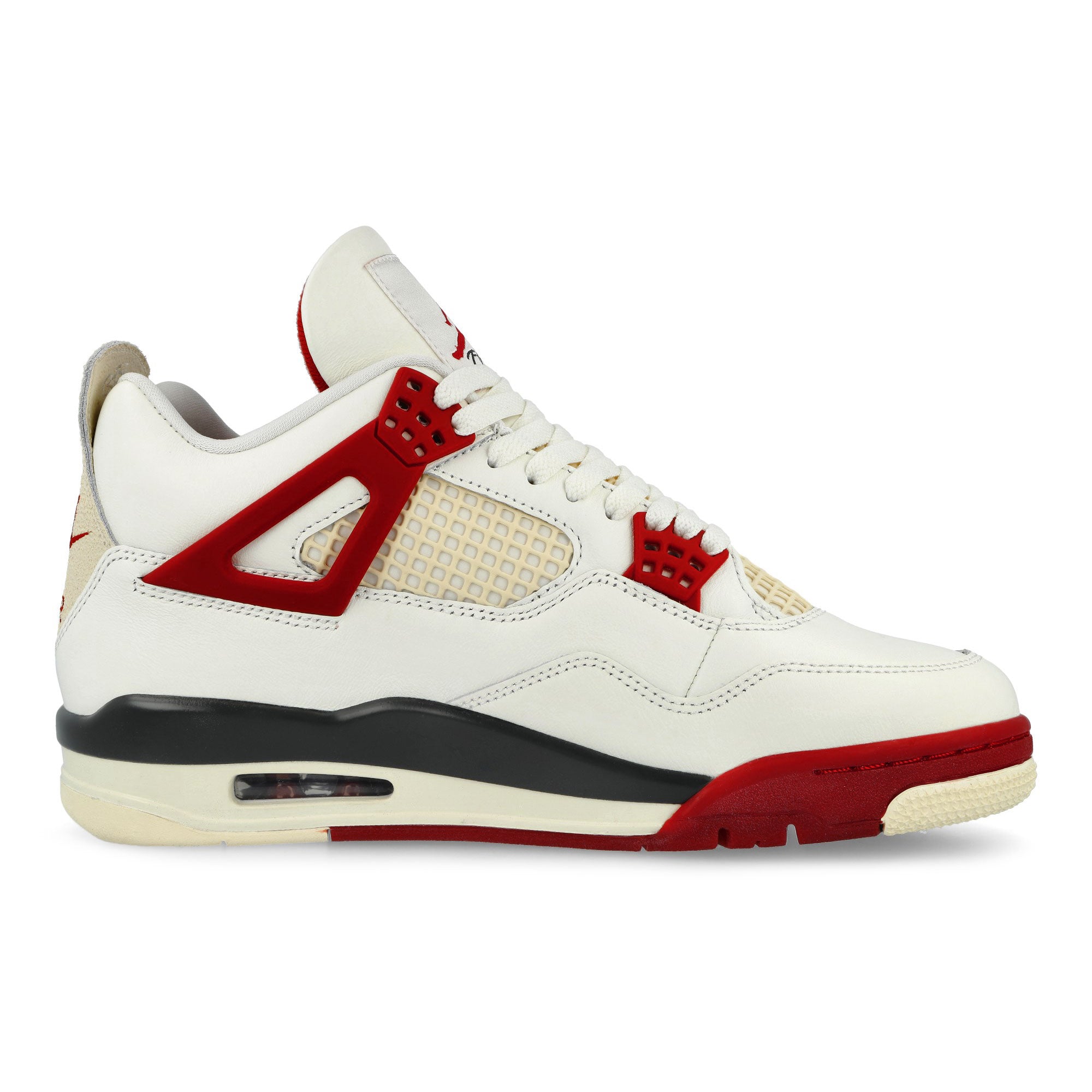 BIKE AIR x Nigel Sylvester x Air Jordan 4 Retro SP Sail / Cinnabar - Anthracite - Muslin Mid Top Sneakers IQ8055 100 Silhouette | Overkill