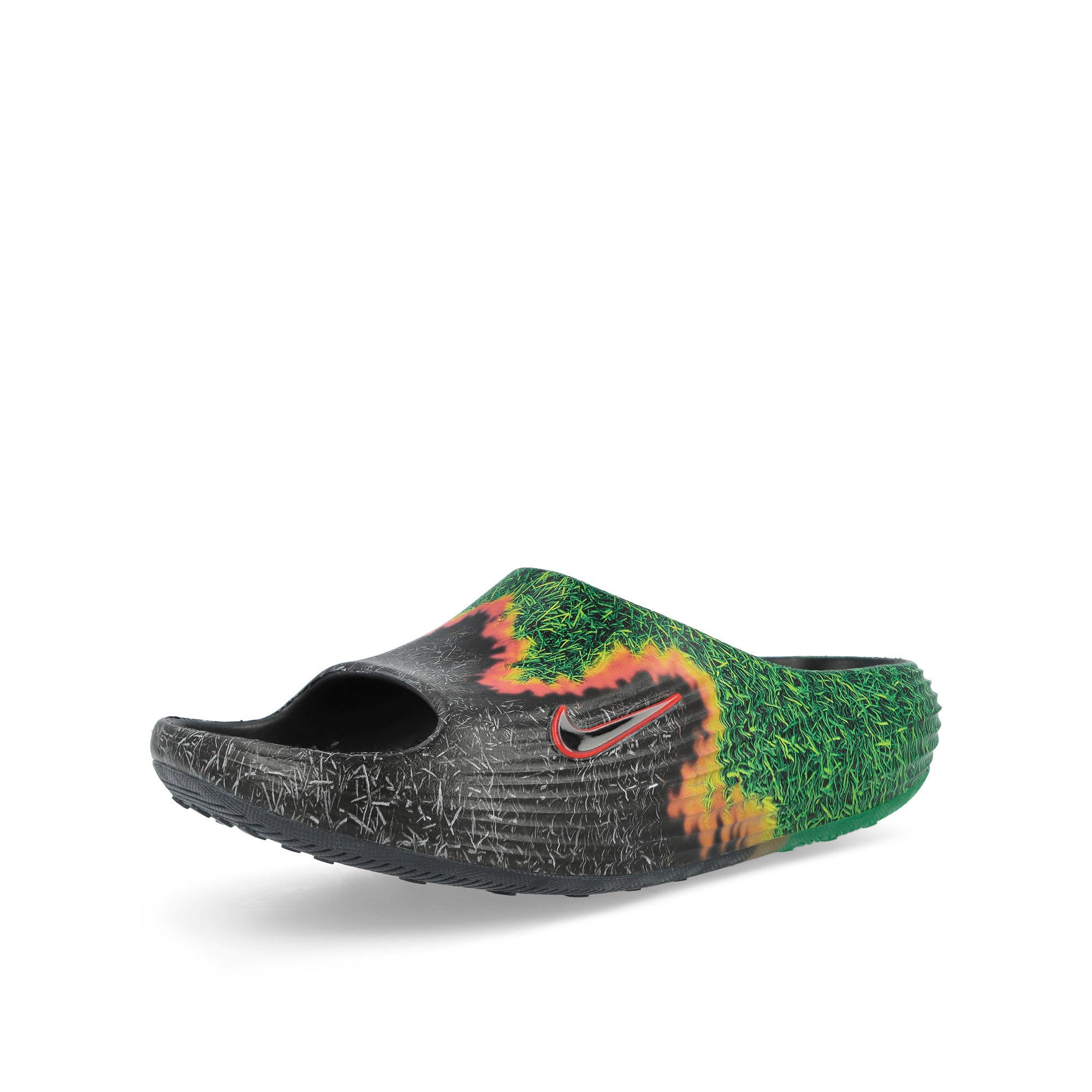 Nike Reactx Rejuven8 Slide QS .Swoosh Touch Grass Dark Smoke Grey / Black - Klly Green Slides, Sandals & Slippers IR0459 001 Detailfoto | Overkill
