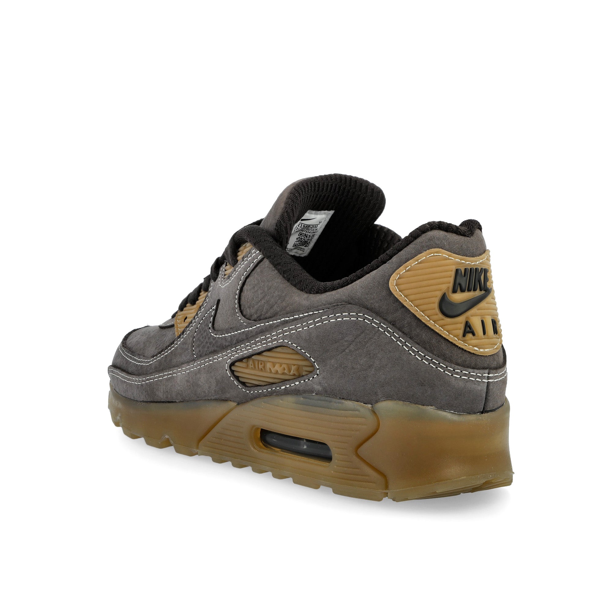 Nike Air Max 90 SP Shadow Brown / Shadow Brown - Buff Gum - Light Brown Low Top Sneakers IR1953 200 Silhouette | Overkill
