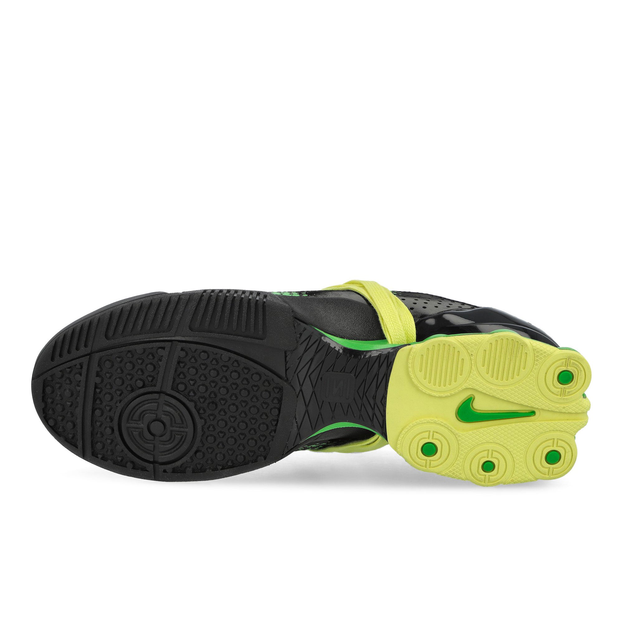 Nike Total90 Shox Magia Black / Spinach Green - Yellow Diamond - Black Low Top Sneakers IR8176 002 Detail View 1 | Overkill
