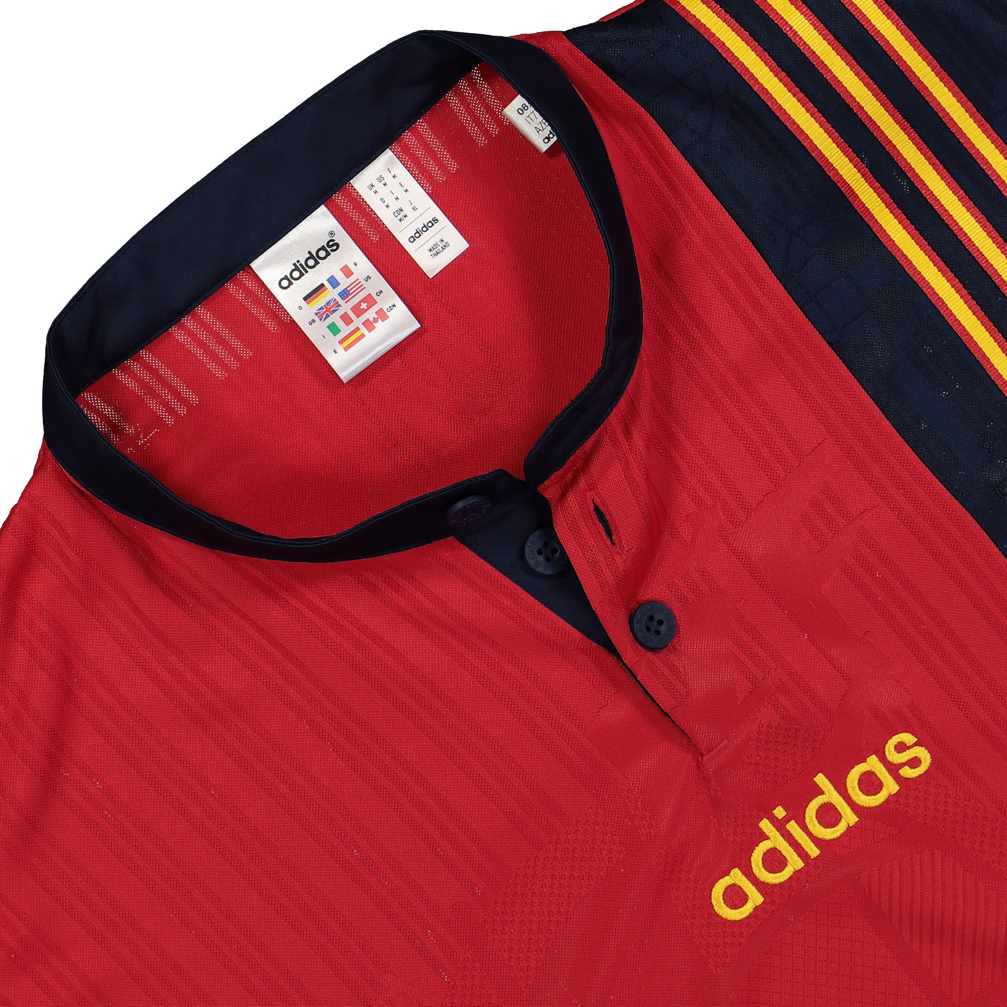 adidas FEF Home Jersey 96 Bold Red T-Shirts Close-up | Overkill