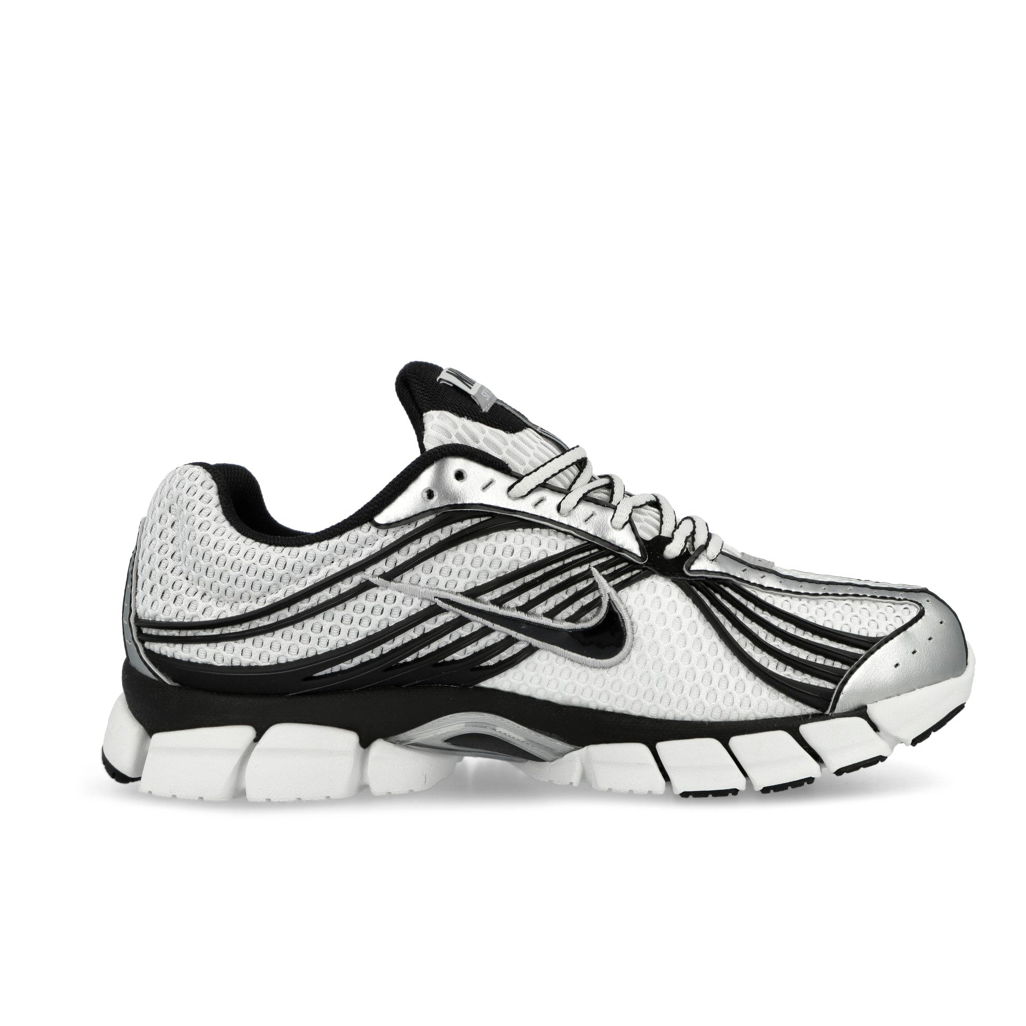 Nike Zoom Skylon 11 Summit White / Metallic Silver - Black - Light Smoke Grey Low Top Sneakers IU1869 101 Silhouette | Overkill