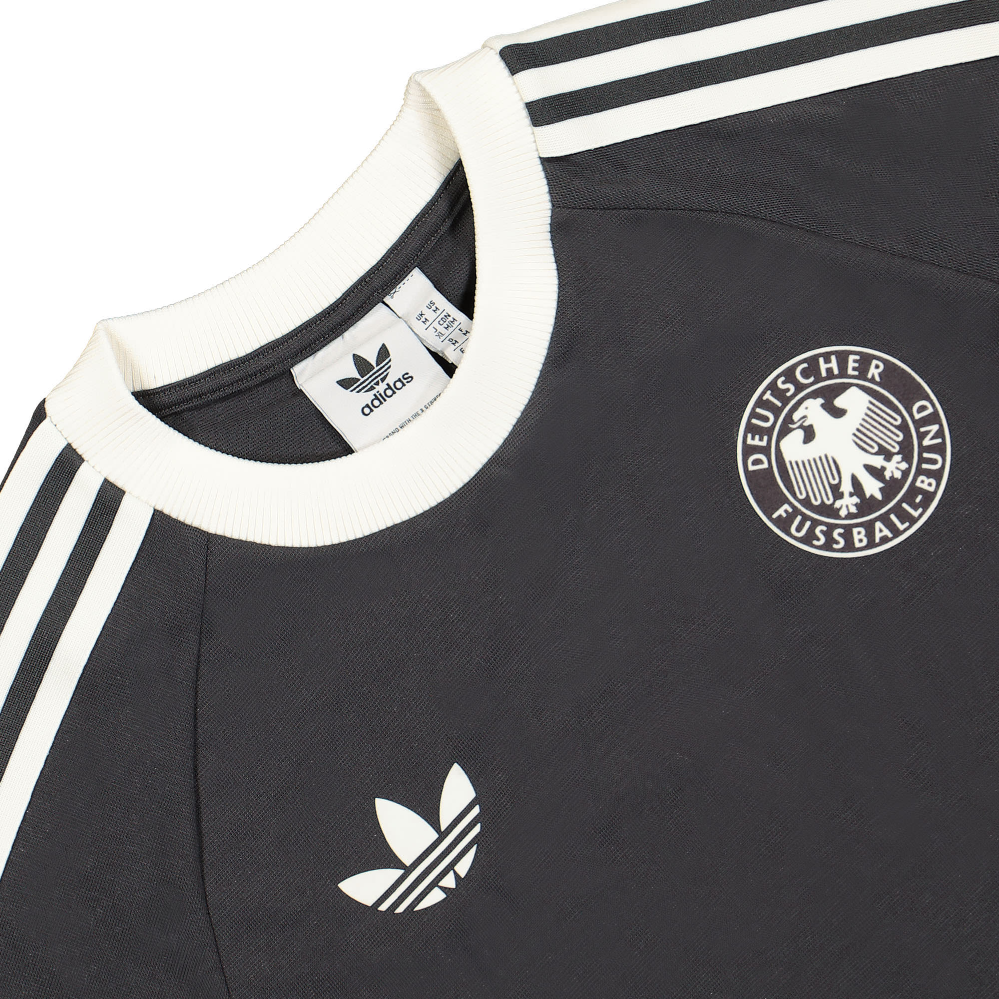 adidas DFB OG 3S Tee Utility Black T-Shirts Close-up | Overkill