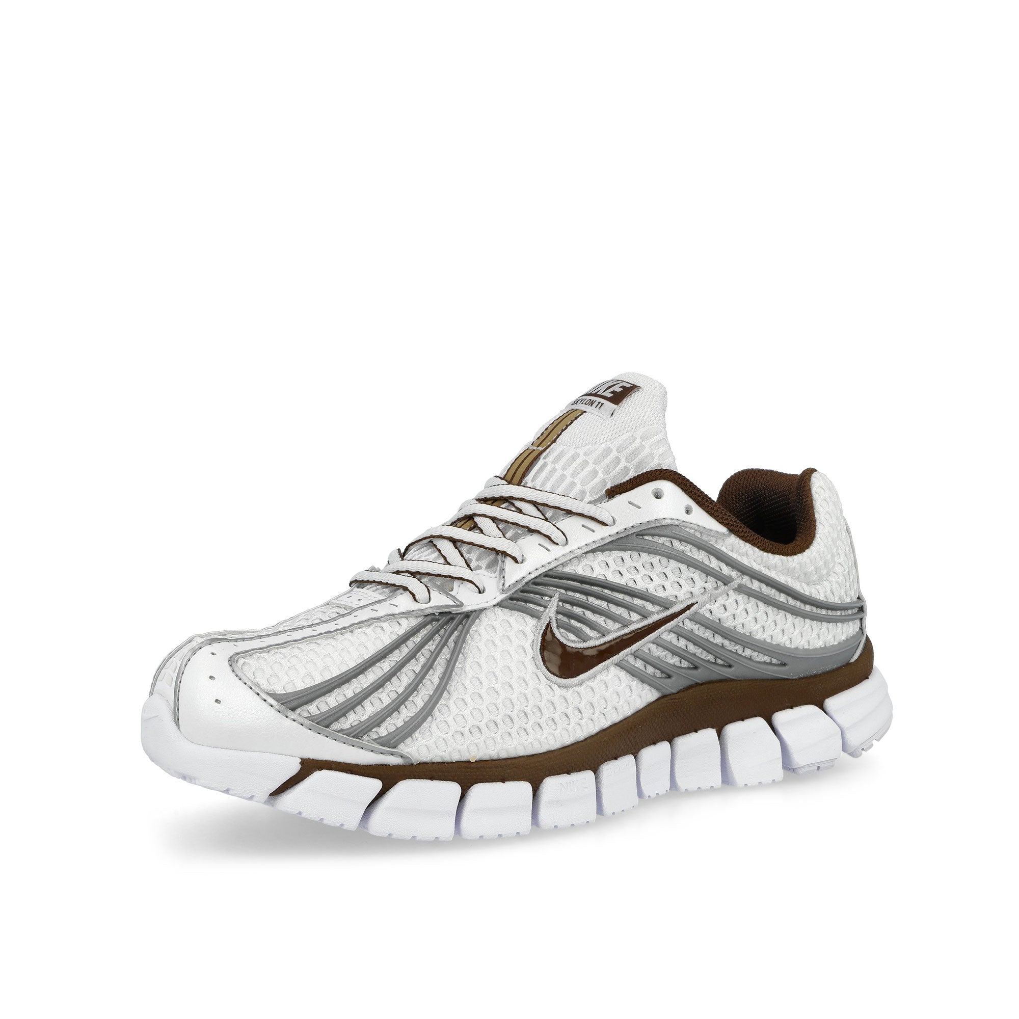 Nike Zoom Skylon 11 White / Cacao Wow - Metallic Silver Low Top Sneakers IU7360 102 Close-up | Overkill