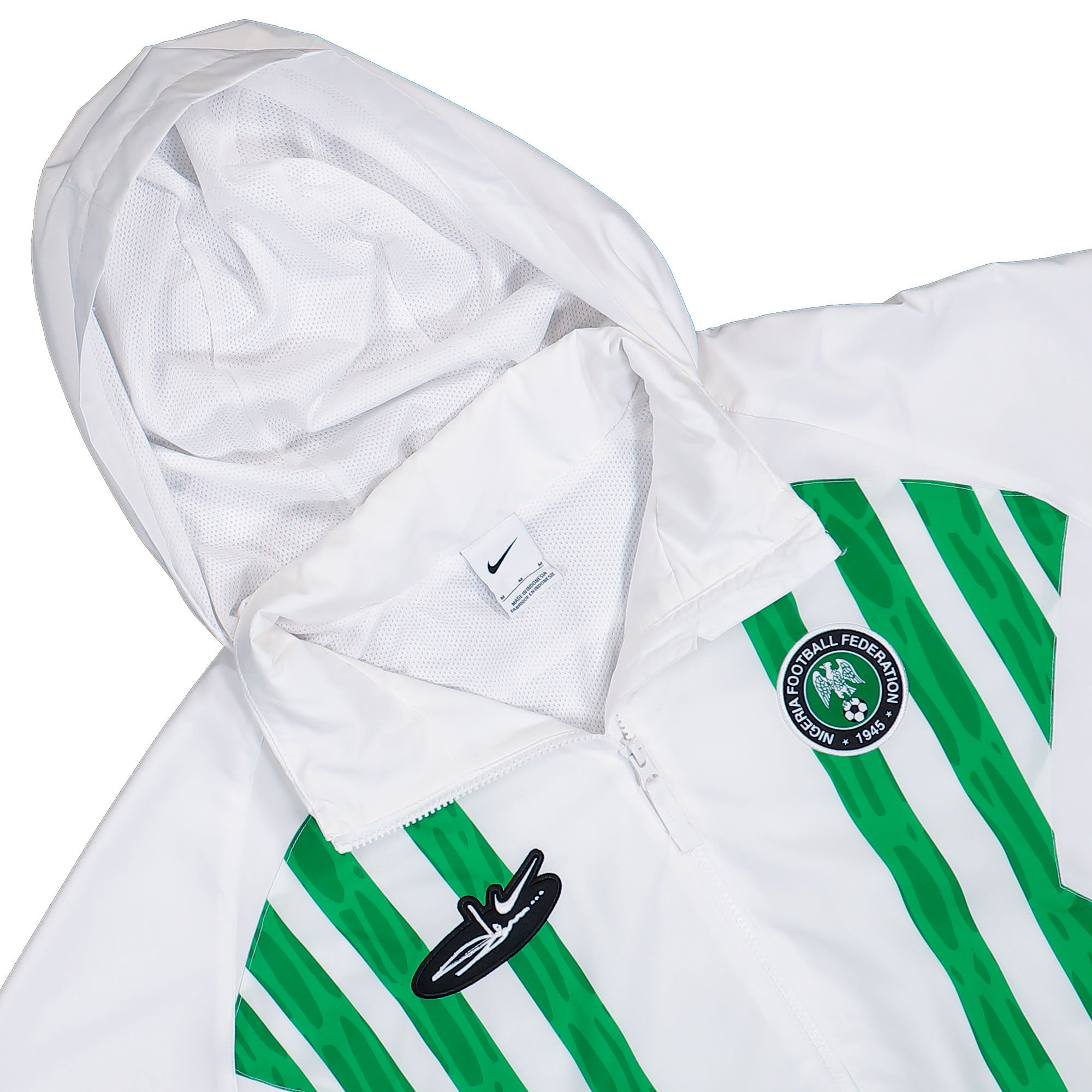 Slawn x Nike NFF Nigeria Lightweight Track Jacket White / Black Track Jackets IU7644 100 Detailfoto | Overkill
