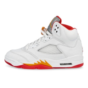 Air Jordan 5 Retro White / Sunset - Fire Red High Top Sneakers IV5678 102 | Overkill