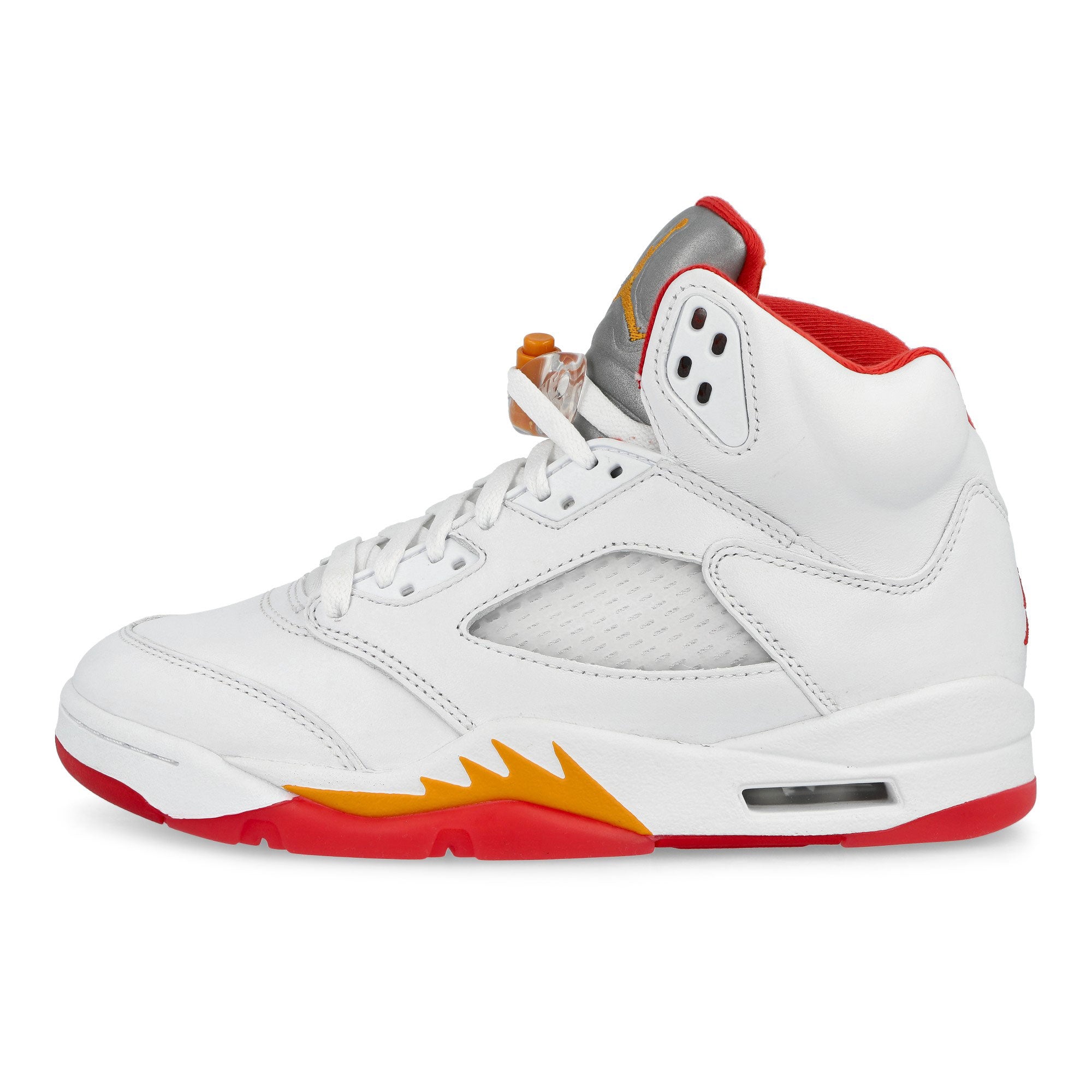 Air Jordan 5 Retro White / Sunset - Fire Red High Top Sneakers IV5678 102 | Overkill