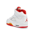 Air Jordan 5 Retro White / Sunset - Fire Red High Top Sneakers IV5678 102 Material | Overkill