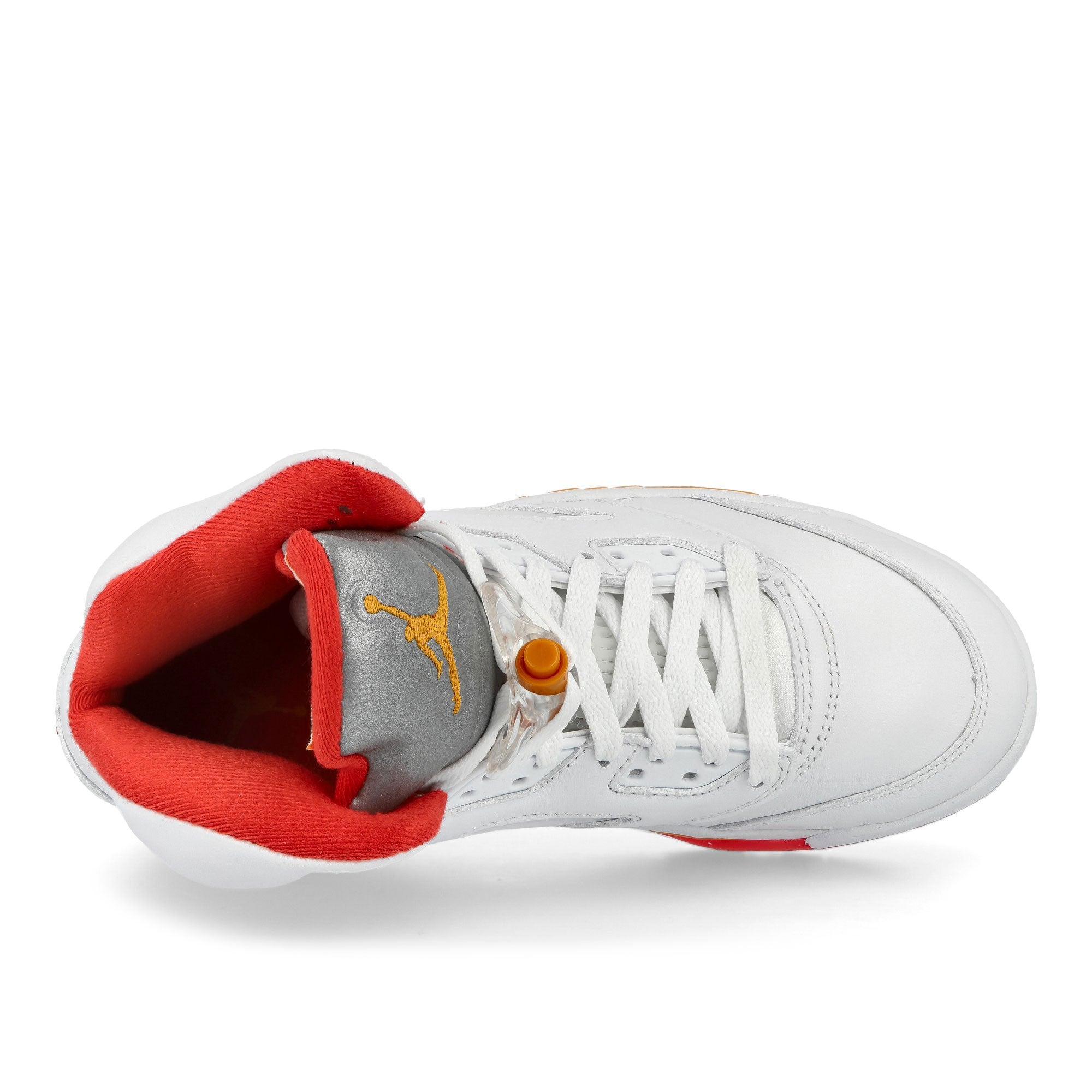 Air Jordan 5 Retro White / Sunset - Fire Red High Top Sneakers IV5678 102 Detailfoto | Overkill