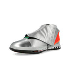 Free The Youth x Air Jordan 16 FTY SP Metallic Silver / Picante Red High Top Sneakers IV7638 001 Close-up | Overkill

