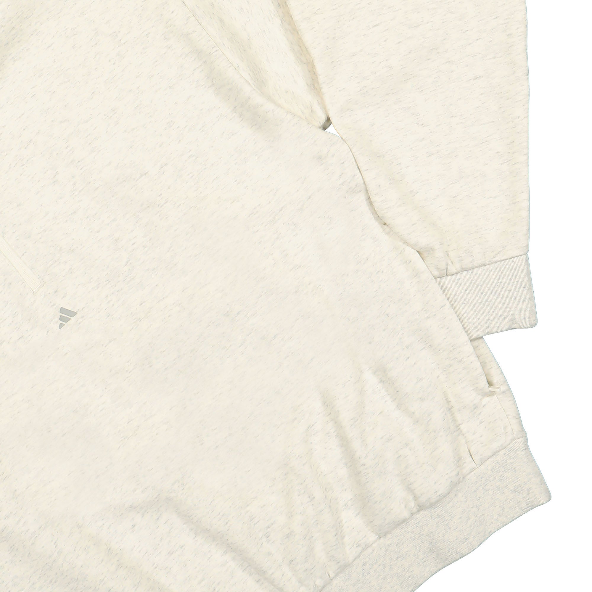 adidas One Basketball Half-Zip Sweatshirt Cream Melange Sweatshirts Detailfoto | Overkill
