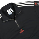 adidas 100T Half-Zip Sweatshirt Black Sweatshirts Close-up | Overkill