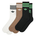 adidas Korn x adidas 3 Pack Socks Off White / Black / Brown Desert Socks IW7522 | Overkill
