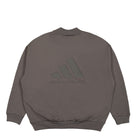 adidas One Basketball Fleece Crew Charcoal Sweatshirts Close-up | Overkill