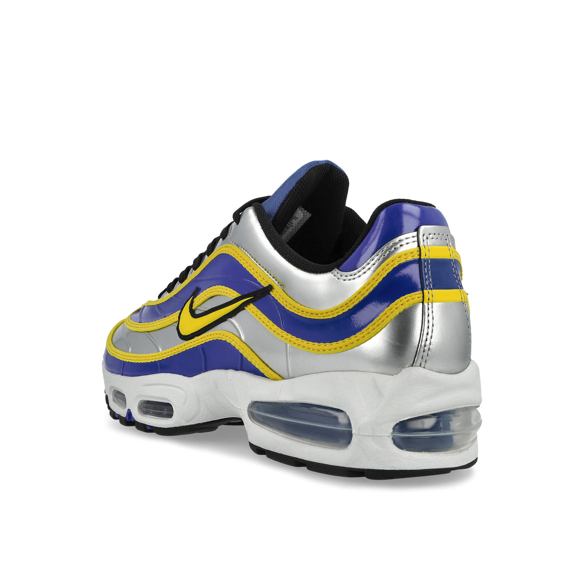 Nike Air Max Joga Bonito R9 Metallic Silver / Varsity Maize Low Top Sneakers IX8646 001 Close-up | Overkill