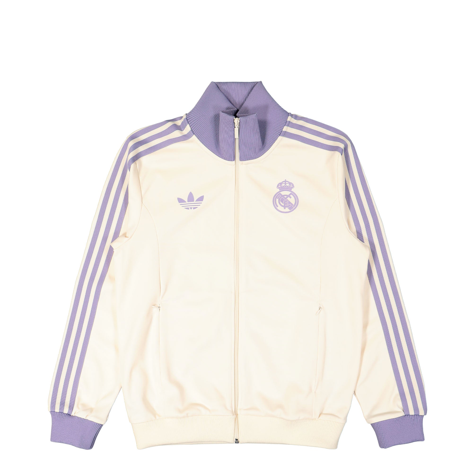 adidas Real OG Beckenbauer Track Top Wonder White / Magic Lilac Track Jackets IY0058 | Overkill
