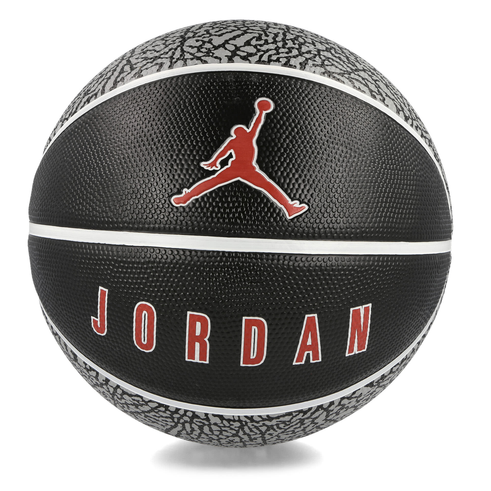 Jordan Playground 2.0 8P Basketball Grey / Black / White / Varsity Red Basketballs Close-up | Overkill