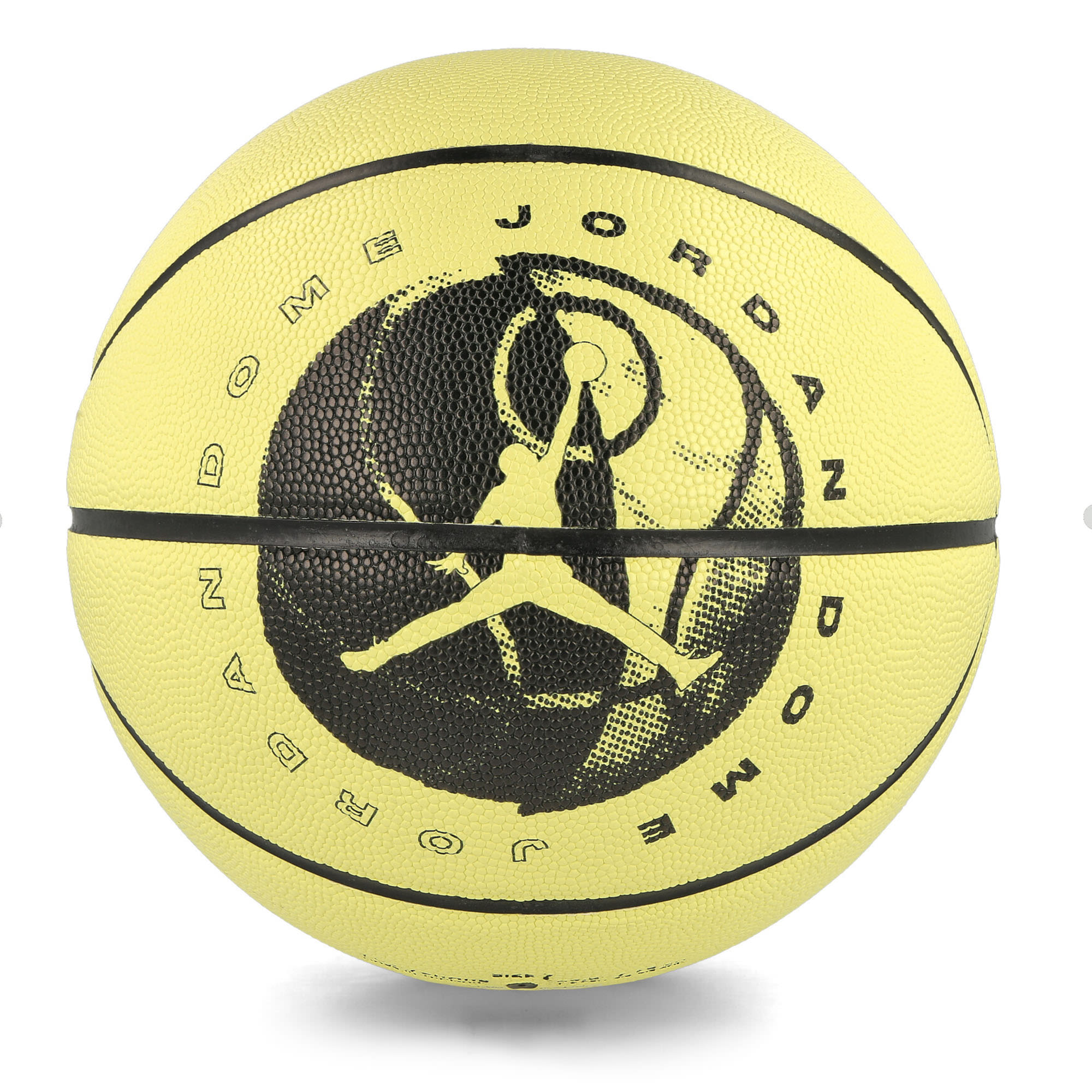 Jordan Ultimate 2.0 8P Graphic Deflated Basketball Lemon Chiffon / Black / Black / Black Basketballs  Material | Overkill