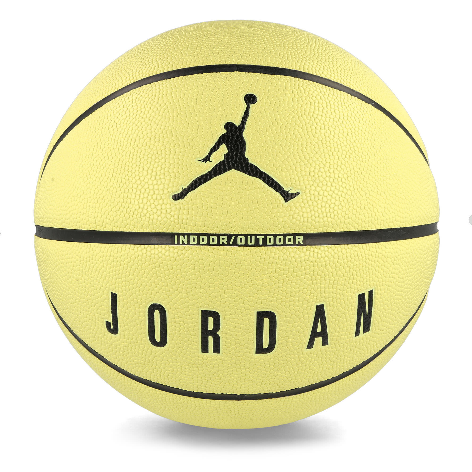 Jordan Ultimate 2.0 8P Graphic Deflated Basketball Lemon Chiffon / Black / Black / Black Basketballs Close-up | Overkill